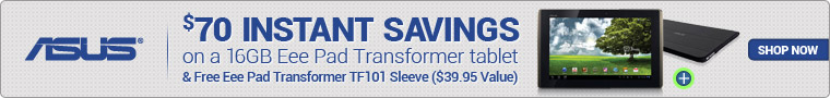 Asus Eee Pad Transformer Tablet Promotion