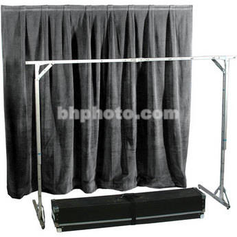 The Screen Works E-Z Fold Tech Surround (15 oz Encore IFR Polyvelour, Gray)