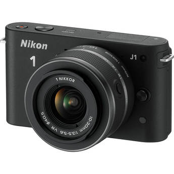 Nikon 1 J1 Mirrorless Digital Camera with 10-30mm VR Zoom Lens (Black)