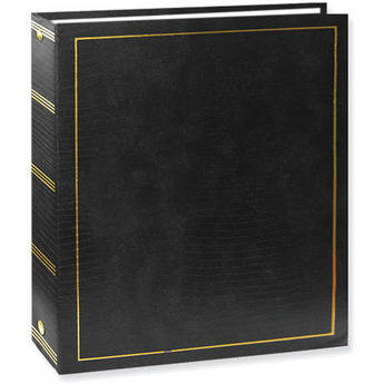 Pioneer Photo Albums Magnetic 3-Ring Album (Black, 100 Pages)