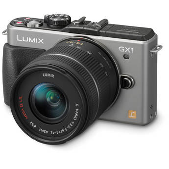 Panasonic LUMIX DMC-GX1 Mirrorless Micro Four Thirds Digital Camera with G VARIO 14-42mm Lens Kit (Silver)