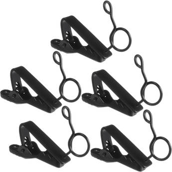 Auray Tie Clip for Pearstone OLM2, Senal OLM2, Sennheiser ME2, and Sony UWP-V Lavalier Mics (Pack of 5)