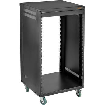 Auray ERS-16U Steel Equipment Rack with 3" Casters (16 RU)