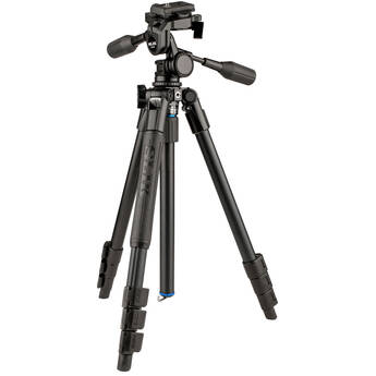 SLIK Pro AL-324-3W Aluminum 4-Section Tripod with Arca-Type 3-Way Pan-Tilt Head