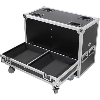 ProX ATA Flight Case for Two QSC-K12 Speakers (Black)