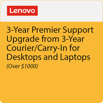 Lenovo 3-Year Premier Support Upgrade from 3-Year Courier/Carry-In for Desktops and Laptops (Over $1000)