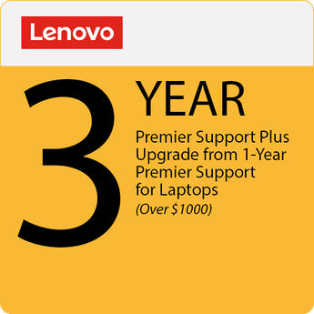 Lenovo 3-Year Premier Support Plus Upgrade from 1-Year Premier Support for Laptops (Over $1000)