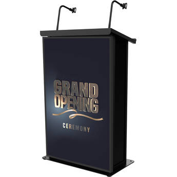 ProX Maestro Multimedia Lectern Podium for 32" LED Displays (Black)