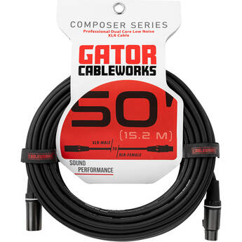 Gator Composer Series XLR Microphone Cable (50')