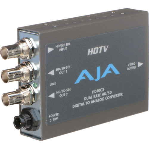 AJA HD10C2 HD/SD-SDI to Analog 10-Bit HD Converter