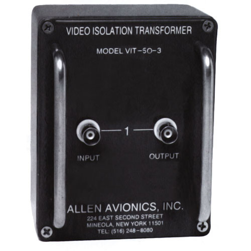 Allen Avionics VIT-50 50-Ohm Video Isolation Transformer (Plastic Case)