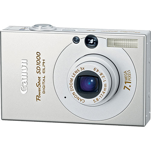 Canon PowerShot SD1000 Digital Elph Digital Camera (Silver)