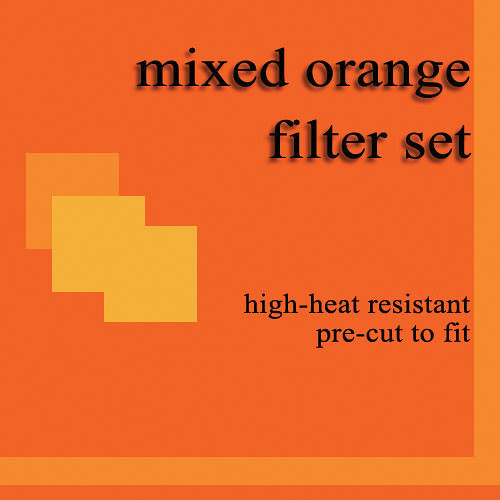 Dedolight Orange CTO 10 Gel Filter Set for DBD400 Barndoors