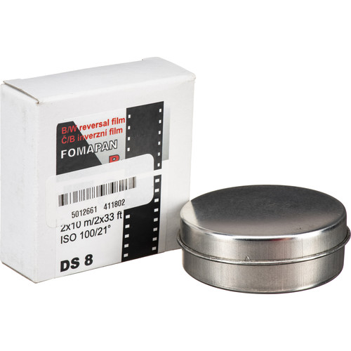 Foma Fomapan R100 Black and White Transparency Film (Double Super 8, 32.8' Reel)