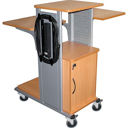 H. Wilson WPS4BRCE Presentation Station with Lockable Cabinet (18.25 x 41 x 34.5")