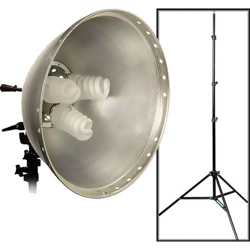 Interfit Fluorescent Flood Light, Bulbs, Light Stand