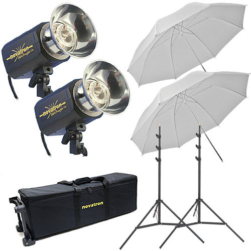 Novatron M150 2-Monolight Kit W/Wheeled Case (120VAC)