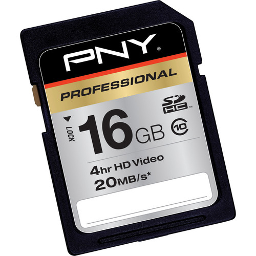 PNY 16GB SDHC Memory Card High Speed Class 10