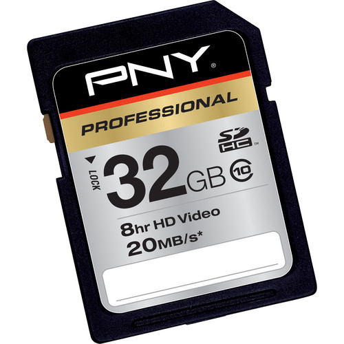 PNY 32GB SDHC Memory Card High Speed Class 10
