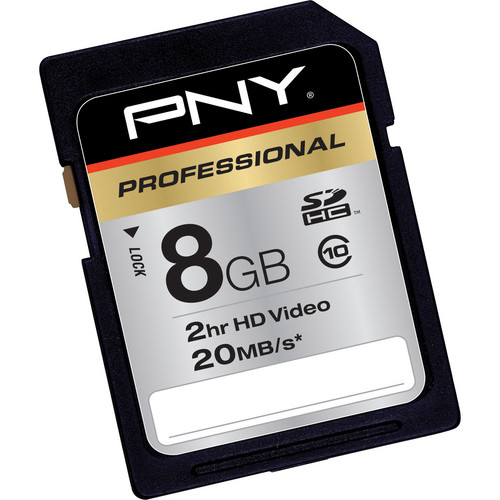 PNY 8GB SDHC Memory Card High Speed Class 10