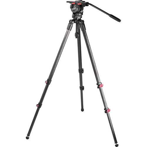 Sachtler Telescopic Tripod TT 75/2 CF with Cine DSLR Fluid Head