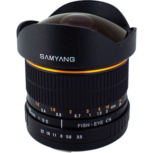 Samyang 8mm Ultra Wide Angle f/3.5 Fisheye Lens for Pentax K Mount