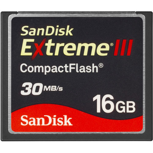 SanDisk 16GB Extreme III CompactFlash Card