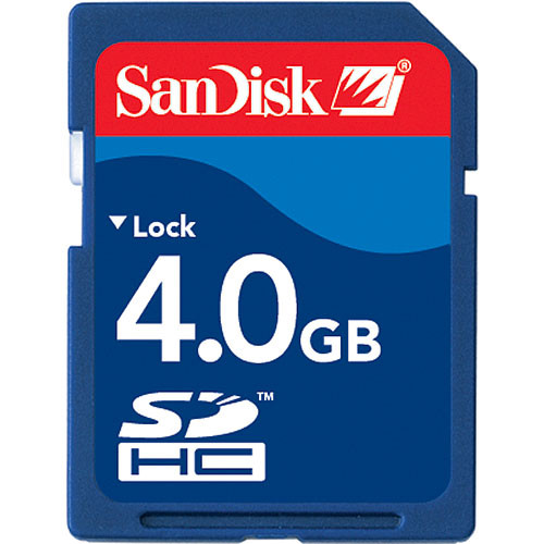 SANDISK 4GB SDHC Memory Card