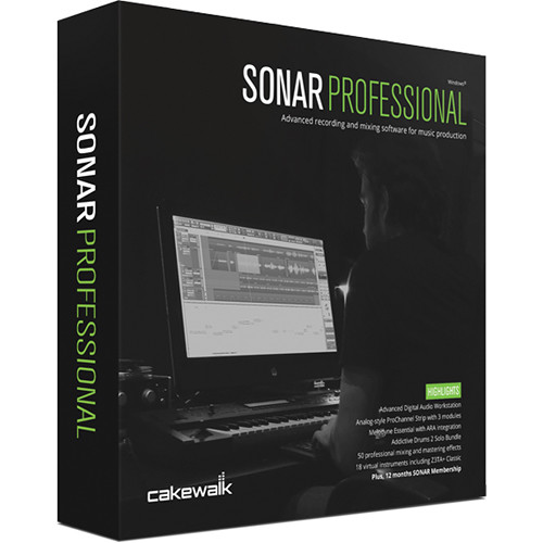 Cakewalk SONAR Professional - Recording, Mixing, Mastering Software (Educational Discount)