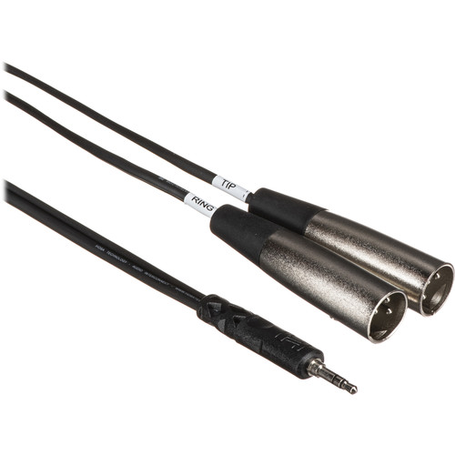 Comprehensive Standard Series 3.5mm TRS Male to Dual XLR Male Y-Cable (10')