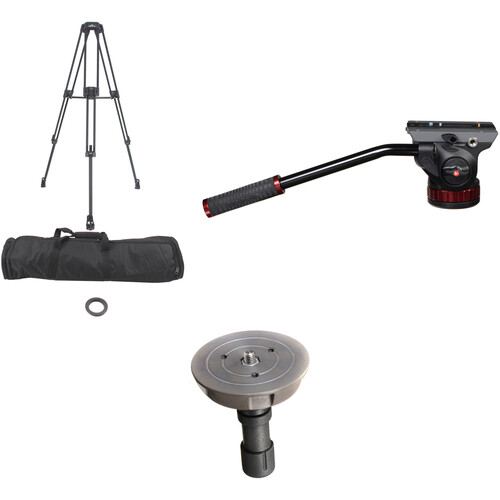 Davis & Sanford ProVista 100 Tripod, 502HD Flat Base Head & Half-Ball Handle Kit