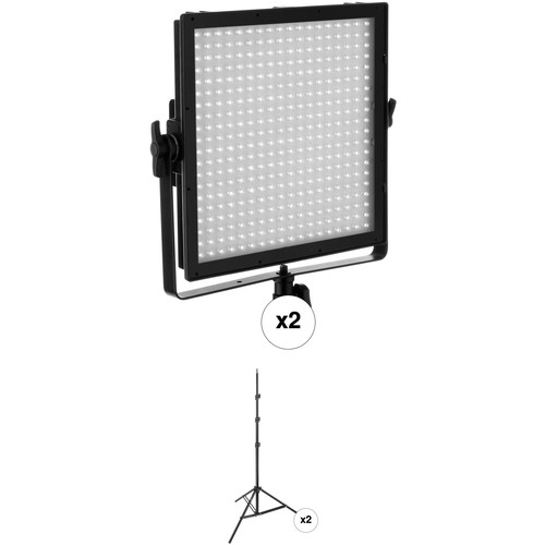 Genaray SpectroLED Essential 360 Daylight LED 2-Light Kit with Stands