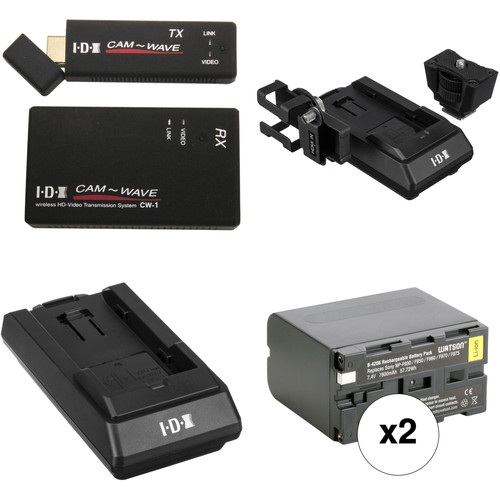 IDX System Technology CW-1 Wireless Transmission System with TX & RX Adapters and Sony L Series Kit
