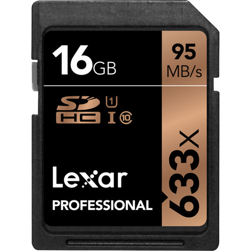 Lexar 16GB Professional UHS-I SDHC Memory Card (U1)