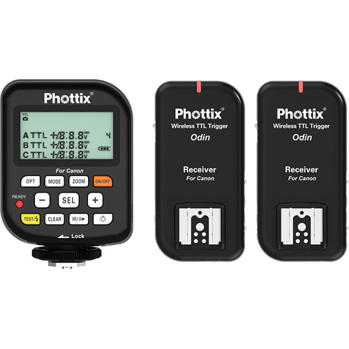 Phottix Odin Wireless TTL Trigger Set with Two Receivers for Canon
