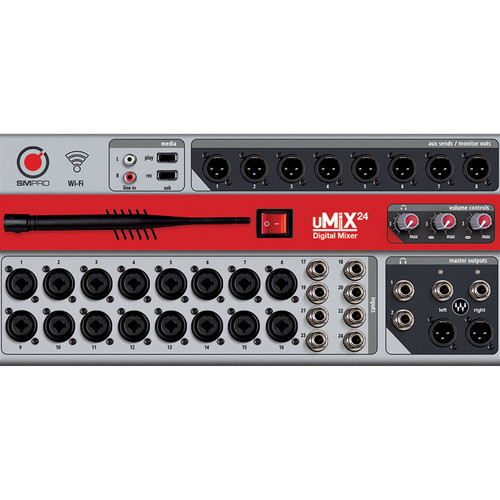 SM Pro Audio uMix 24-Channel Digital Mixer Stage Box with Built-In Wi-Fi