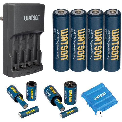 Watson 4-Hour Rapid Charger and Assorted Batteries Kit (2500 & 950mAh)