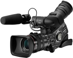 The Canon XL-H1 3-CCD records Native 16:9 High Definition 1080i