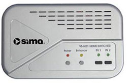 Sima VS-H21 2x1 HDMI Video Switcher