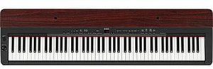 Yamaha P-155 88-Key Digital Piano (Black/Mahogany) 