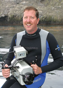 Author and underwater cameraman Steven M. Barsky 