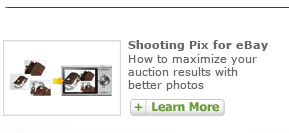 Shooting Pix for eBay