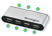 Kensington PocketHub 7-Port USB 2.0 Hub