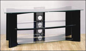 Bell'O High Gloss Black A/V System Furniture