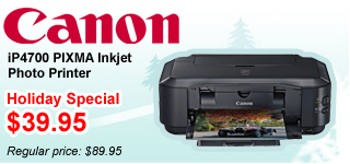 Canon iP4700 PIXMA Inkjet Photo Printer