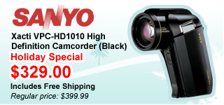 Sanyo Xacti VPC-HD1010 High Definition Camcorder