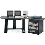 Winsted E4509 Single Pedestal Digital Desk (Gray)