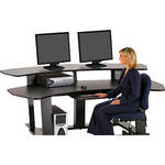 Winsted E4553 94"-Wide Digital Desk (Gray)