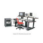 Winsted E4592 94"-Wide Digital Desk with 24.5" Equipment Rack (Violet)