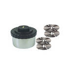 General Brand Stainless Steel Tank with Plastic Lid and 2 - 35mm Reels